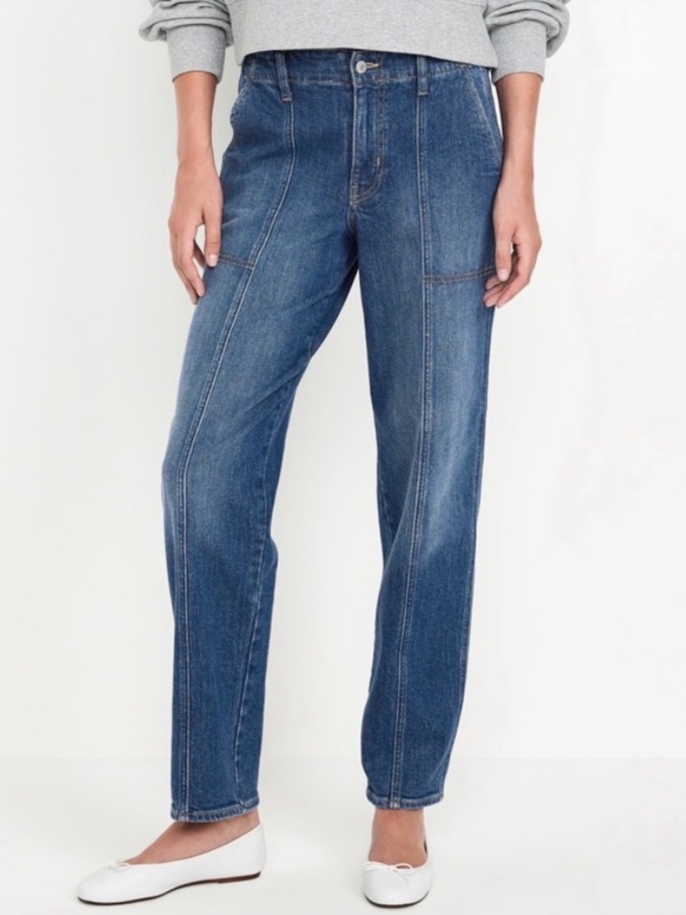 NWT Old High Rise OG Loose Utility Jeans Size 6